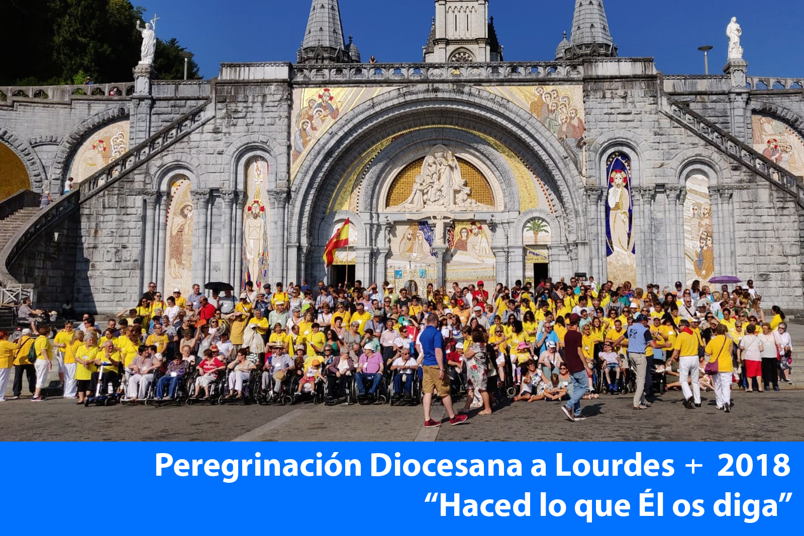 Peregrinos en Lourdes