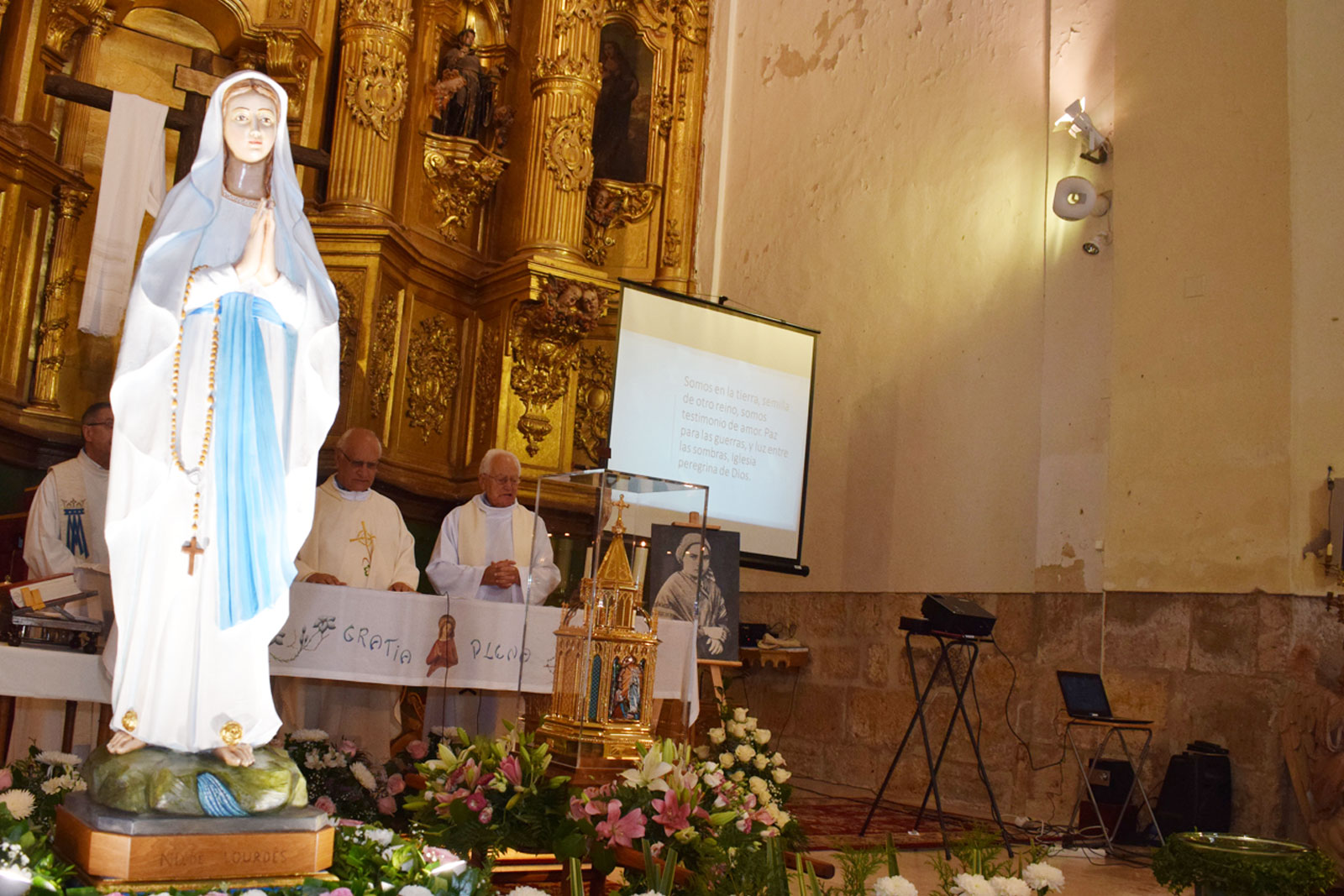 Las reliquias de Santa Bernardita visitaron Palencia