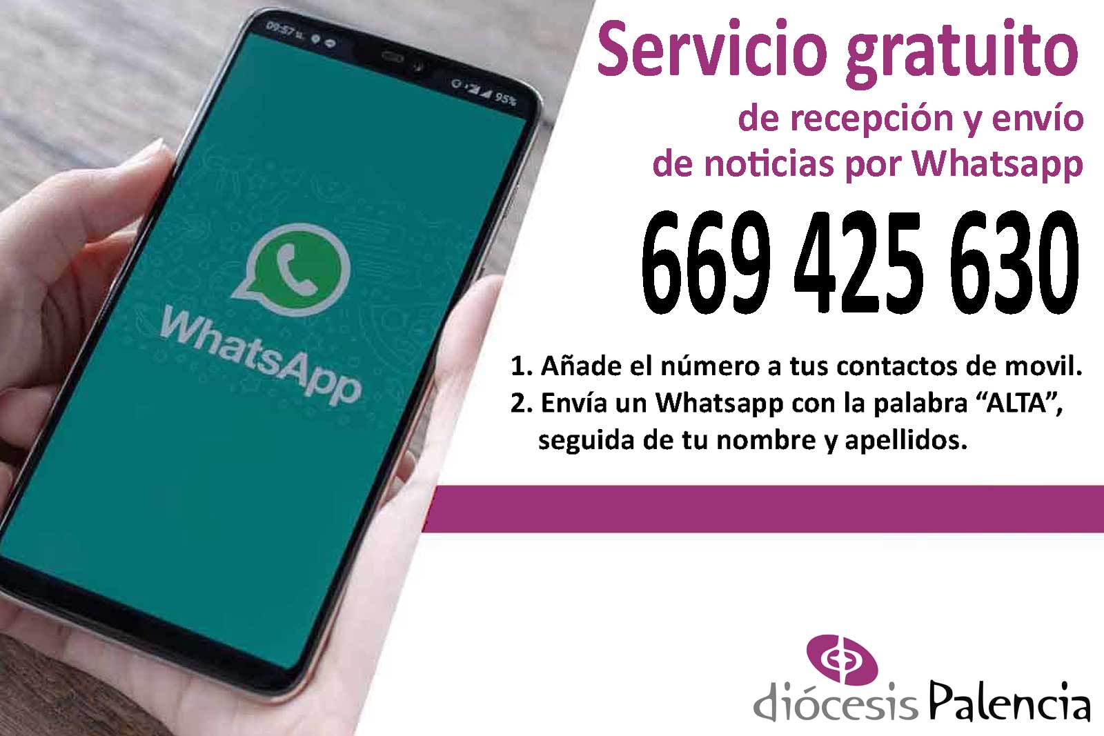 La actualidad de la Diócesis a través del WhatsApp