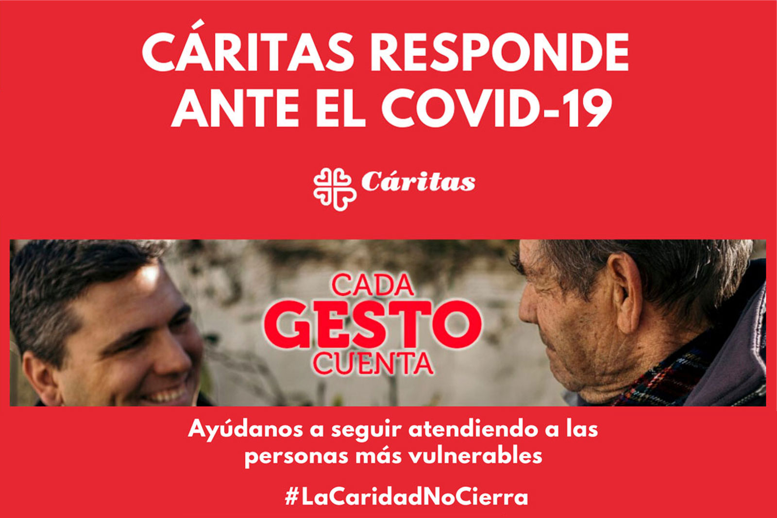 Cada gesto cuenta. La Caridad No Cierra