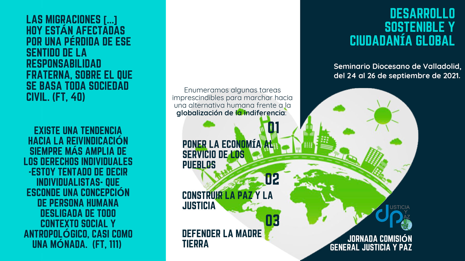Invitados a participar en la Jornada Nacional de Justicia y Paz