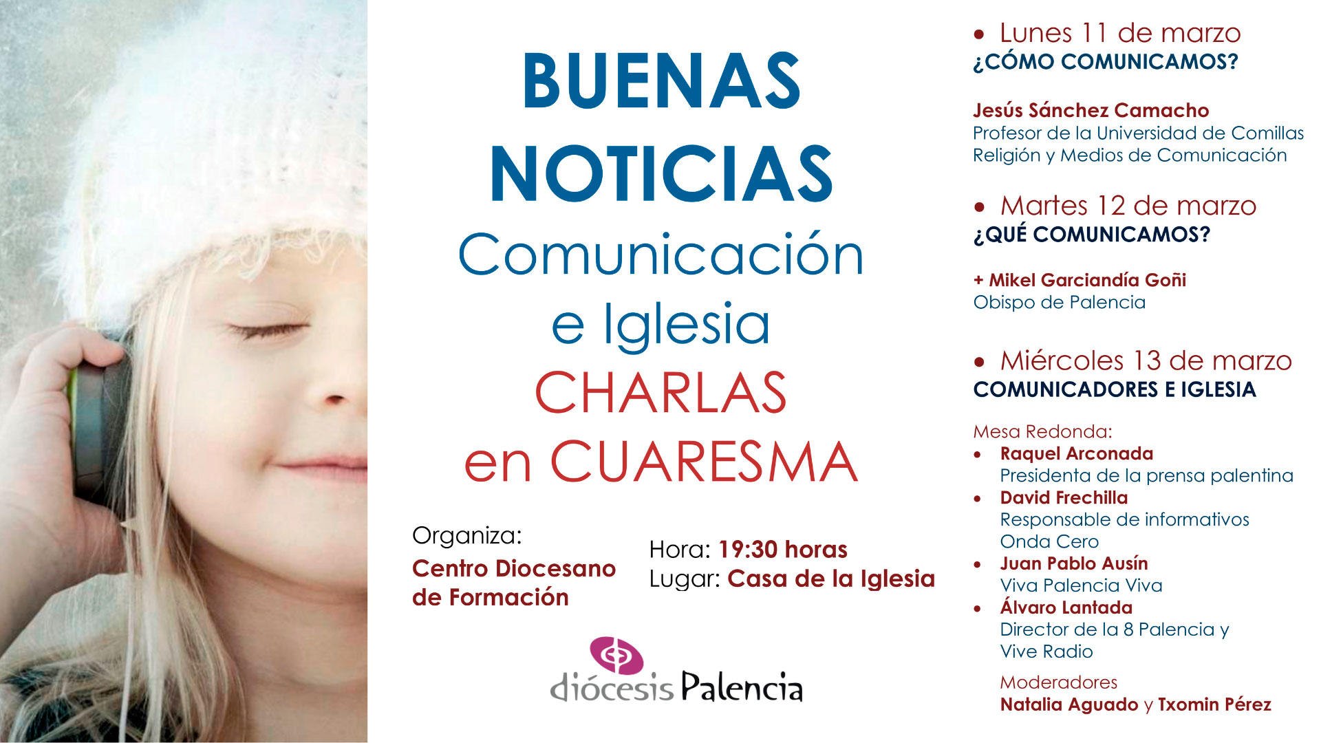 “BUENAS NOTICIAS. Comunicación e Iglesia” - Charlas en Cuaresma 2024