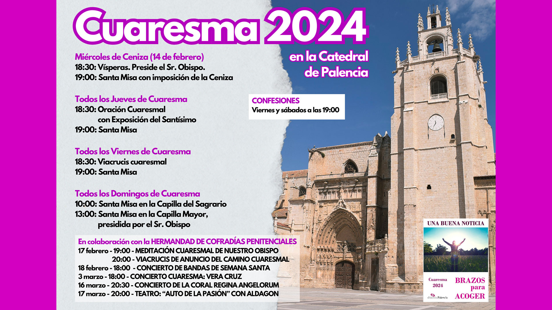 Cuaresma 2024 en la Catedral de Palencia