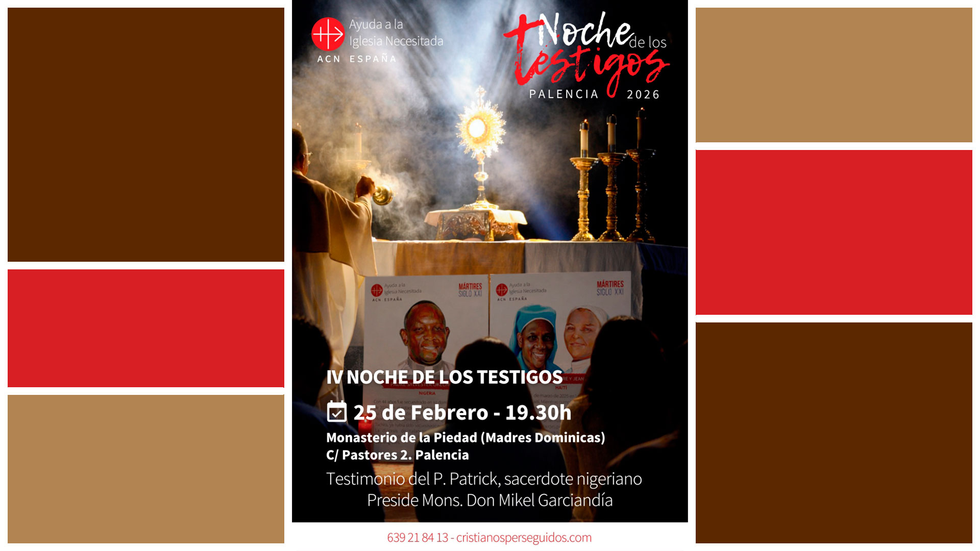 Los cristianos perseguidos de Nigeria, protagonistas de la “Noche de los Testigos” en Palencia
