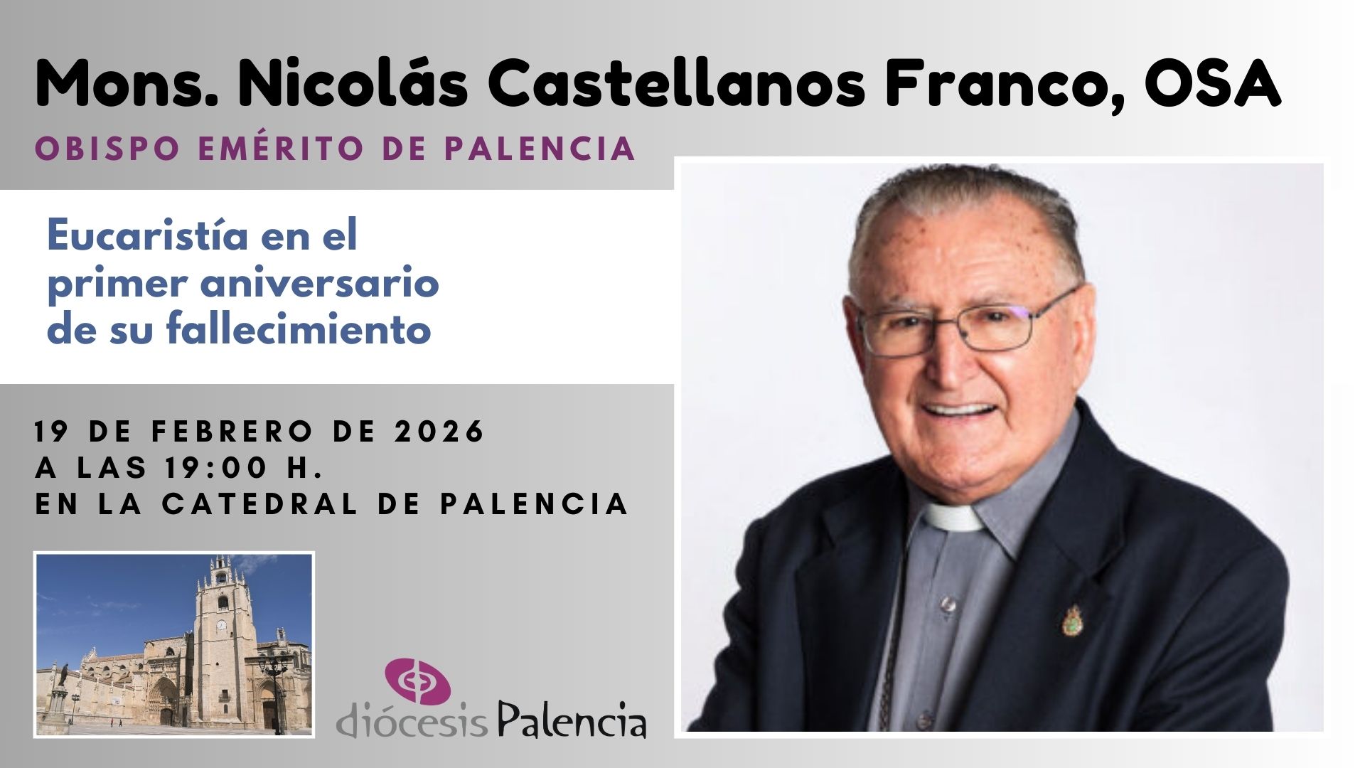 Primer aniversario del fallecimiento de Mons. Nicolás Castellanos