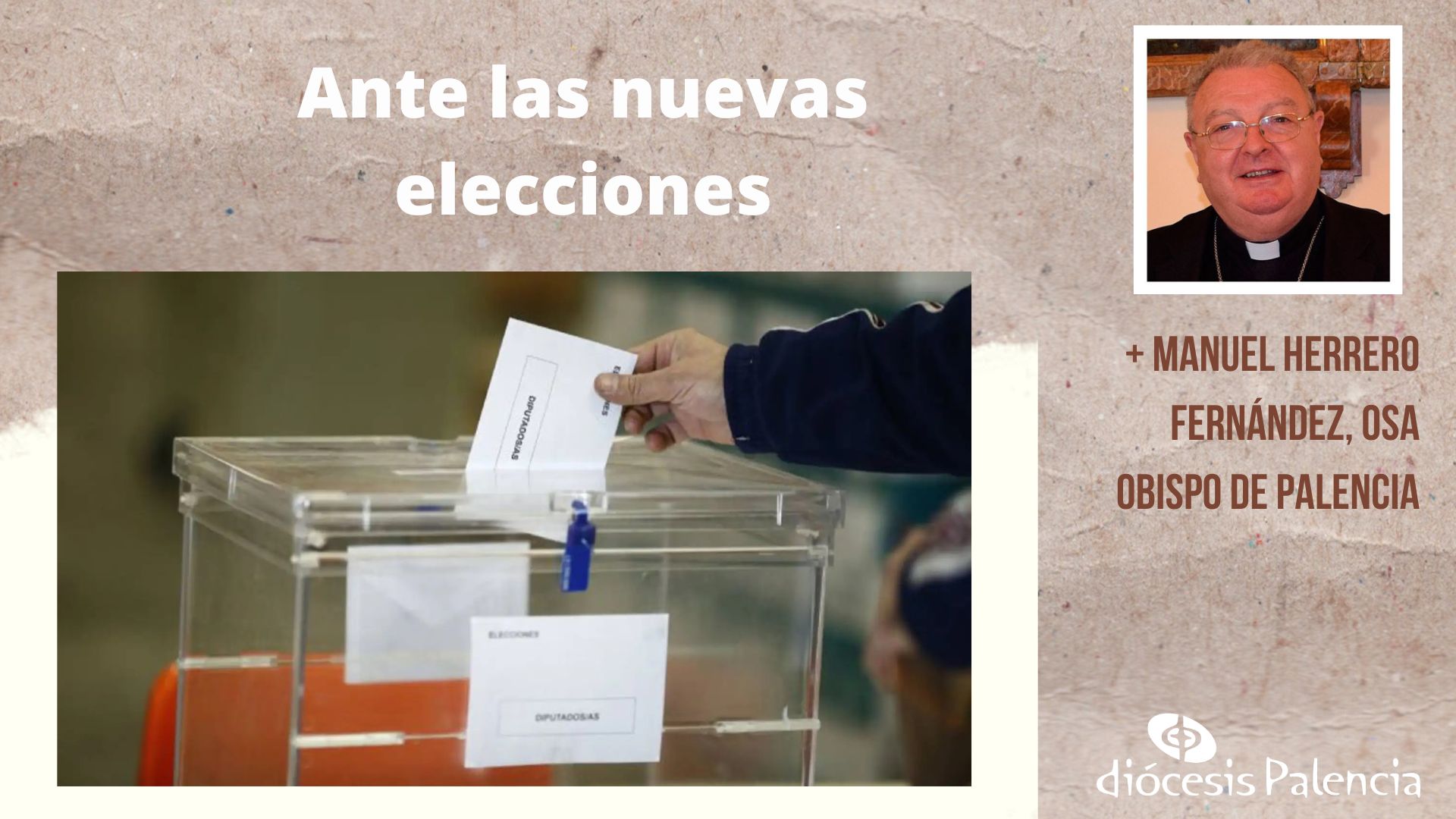 Ante las próximas elecciones